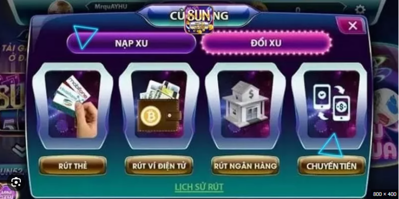 Quy định về giao dịch rút tiền tại Sun52 Quy định về giao dịch rút tiền tại Sun52