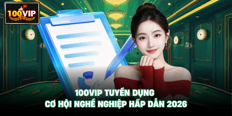 100VIP Tuyển Dụng - Cơ Hội Nghề Nghiệp Hấp Dẫn 2026