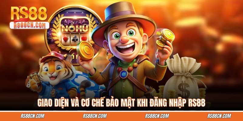 Giao diện và cơ chế bảo mật khi đăng nhập RS88